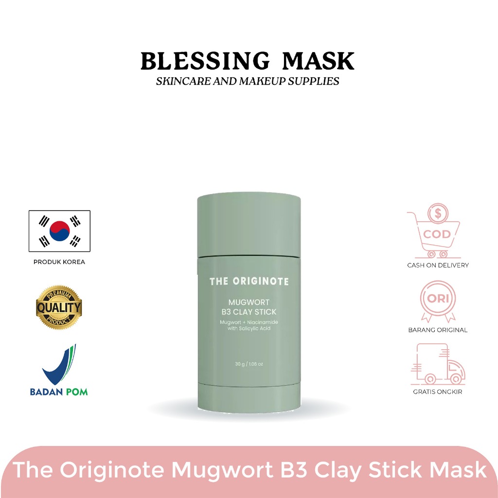 Jual The Originote Mugwort B Clay Stick Mask Shopee Indonesia