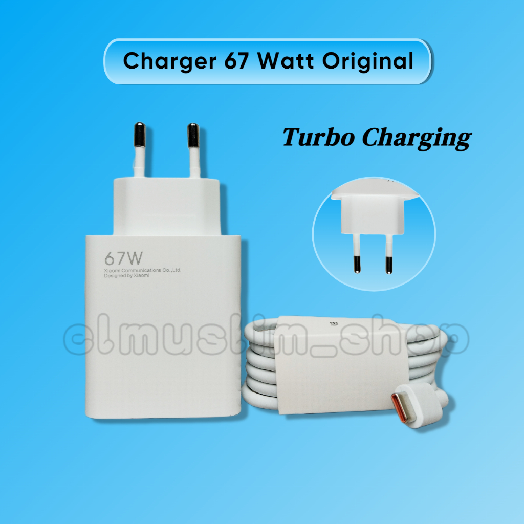 Jual Charger Xiaomi Redmi Note 12T Pro USB Type C Turbo Charging 67