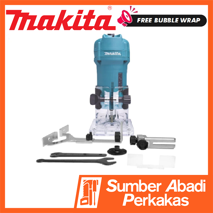 Jual MAKITA 3709 Mesin Profil 6mm Kayu Router Wood Trimmer Shopee