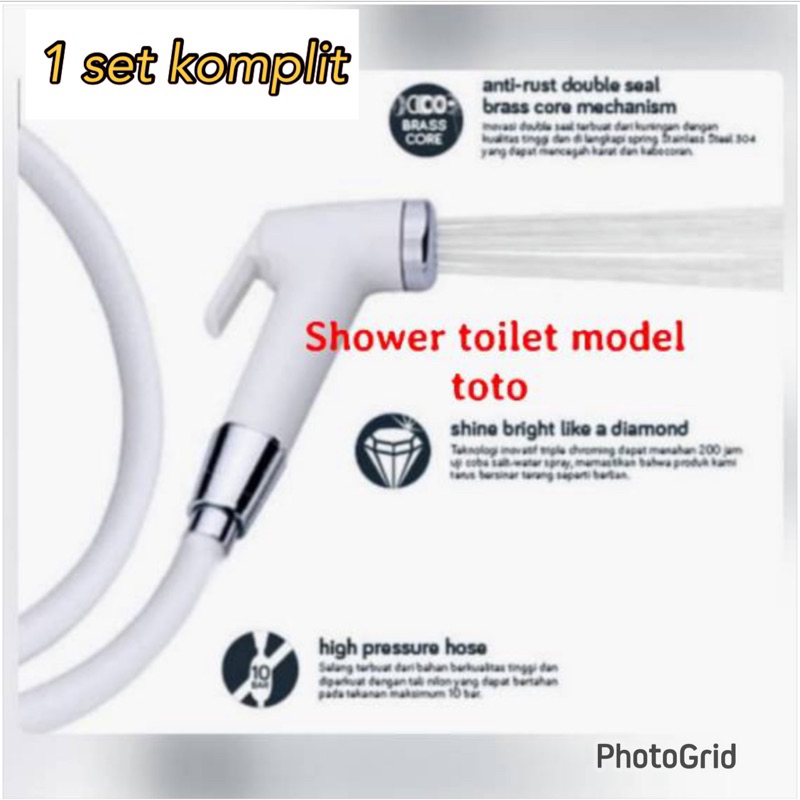 Jual Shower Bidet Toilet Set Jet Washer Toilet Wc Black Hitam Stainless