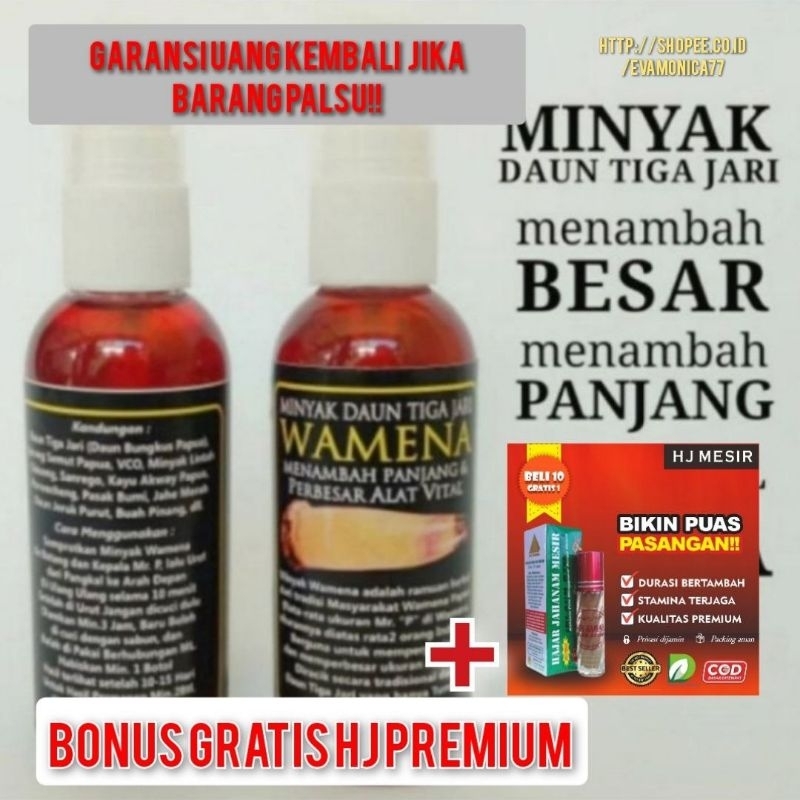 Jual Daun Tiga Jari Wamena Papua Original Minyak Pembesar Alami