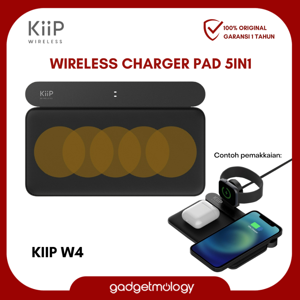 Jual Kiip Wireless W Dual Wireless Charger Pad In W Fast Charging