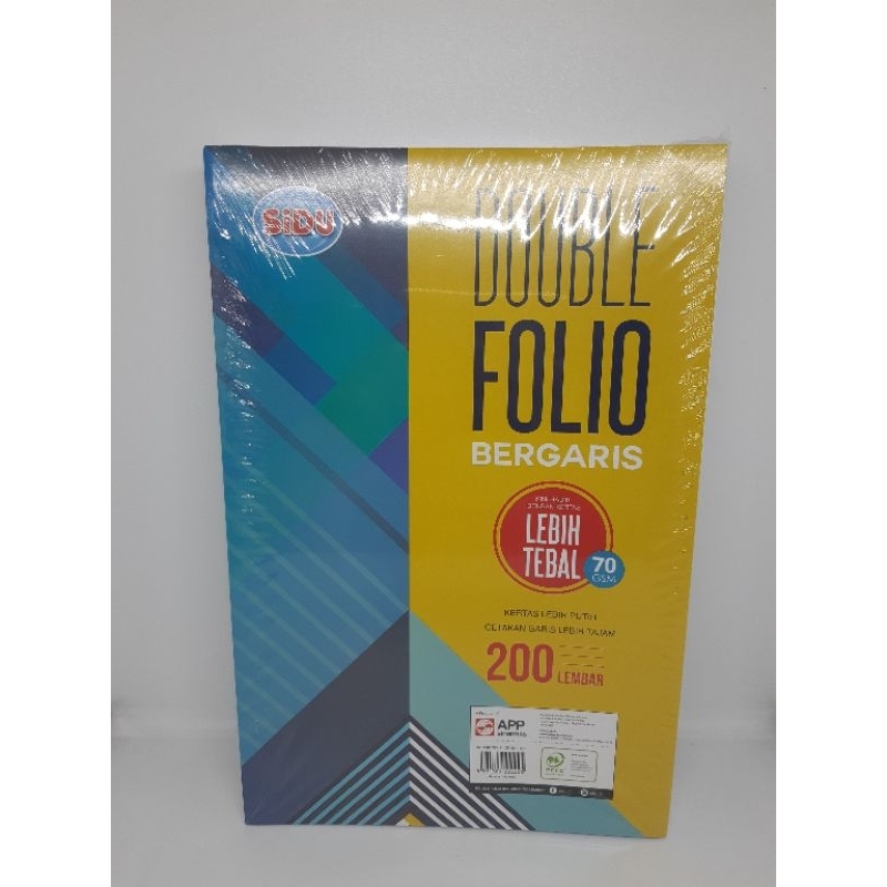 Jual Double Folio Bergaris Sidu Isi 200 Lembar Shopee Indonesia