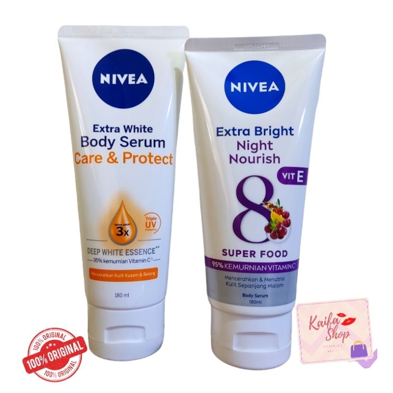 Jual PAKET PAGI DAN MALAM NIVEA Bodyserum Care Protect Dan Extra