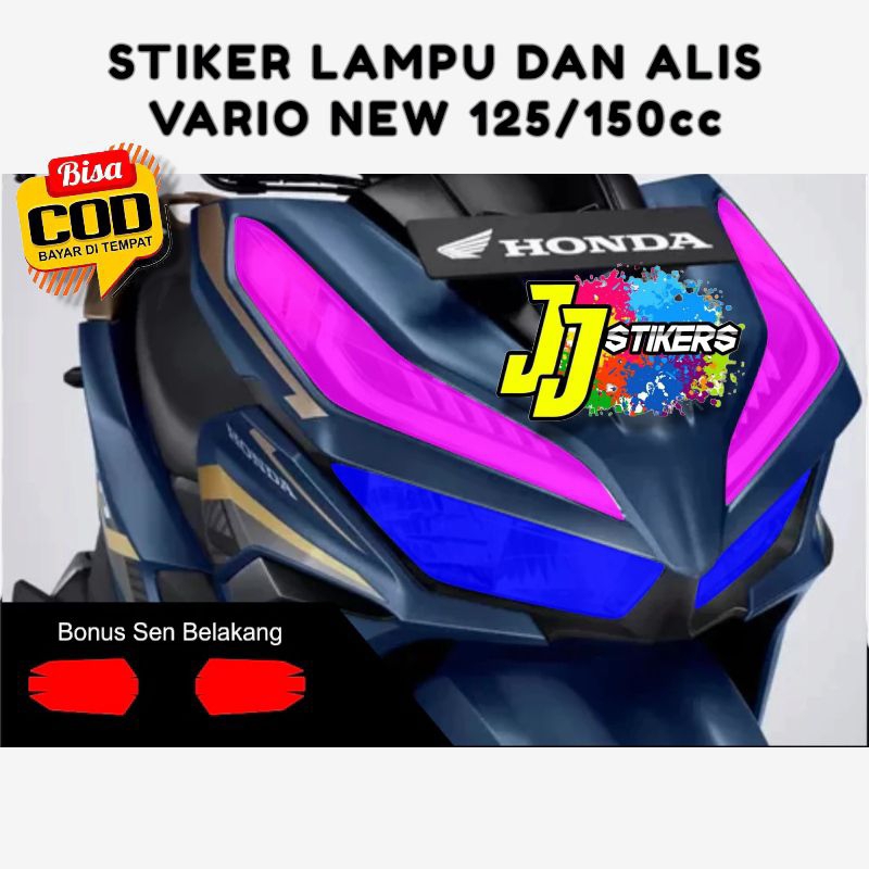 Jual Stiker Sticker Alis Lampu Vario Polos Motor Vario New Shopee