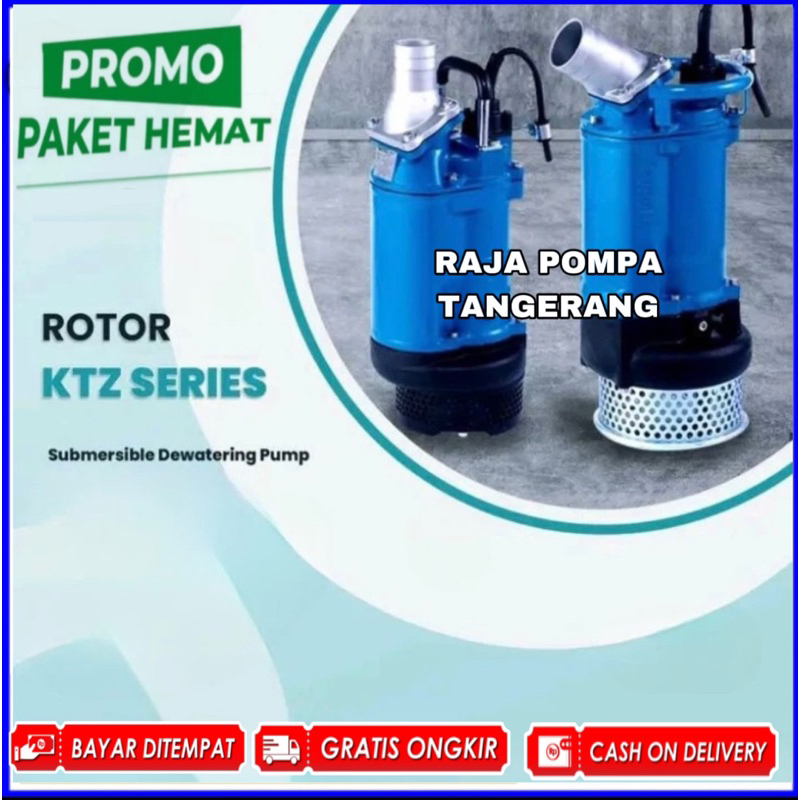 Jual Pompa Celup Air Kotor Lumpur Rotor KTZ22 2 3HP Model Tsurumi KTZ