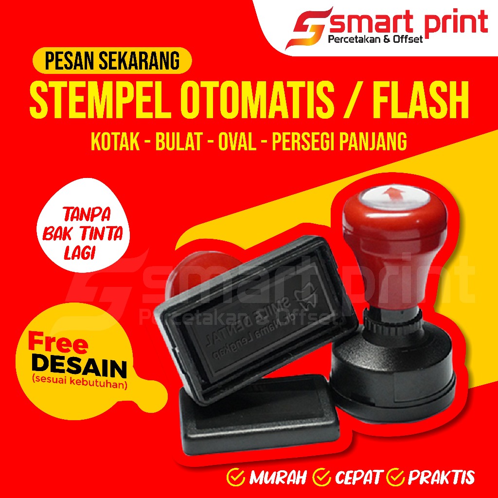 Jual Stempel Otomatis Flash Shopee Indonesia