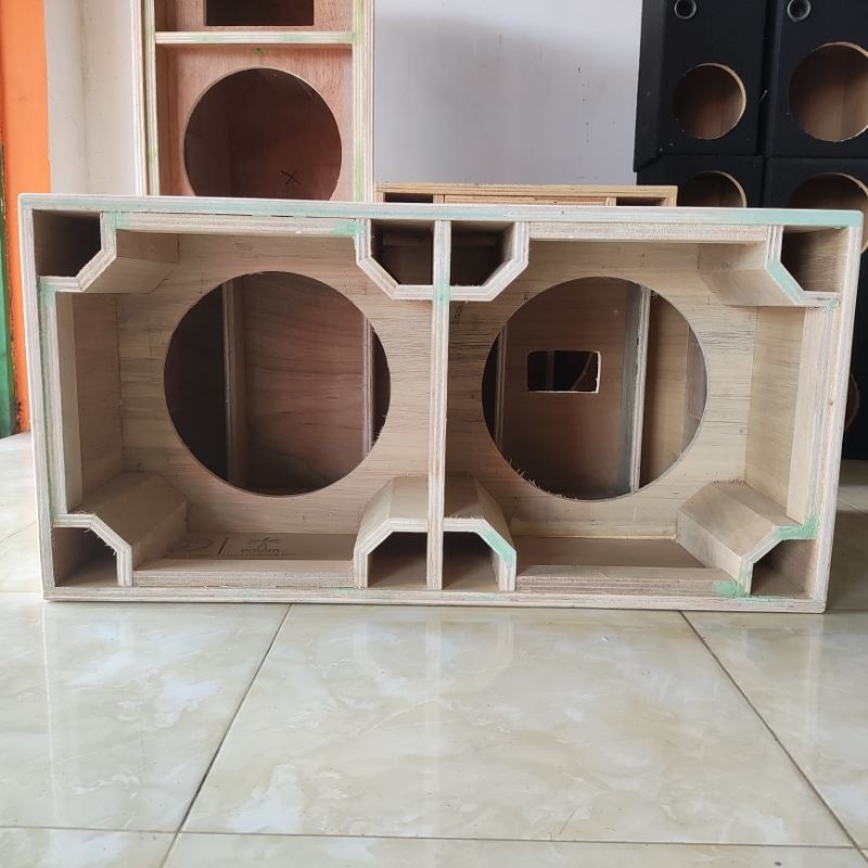 Jual Box Speaker 12 Planar Double Semi Meranti Tebal 15mm Shopee