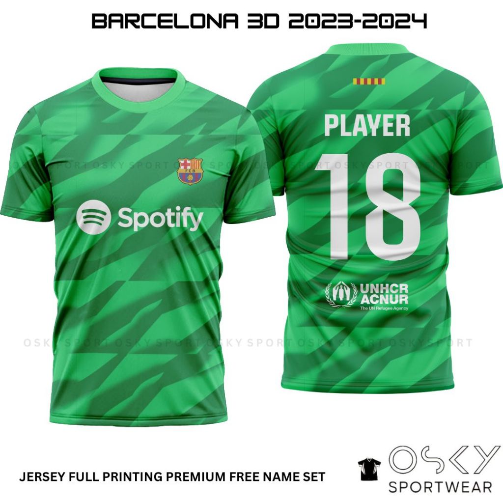 Jual Baju Bola Jersey Barcelona D Full Printing Free Name