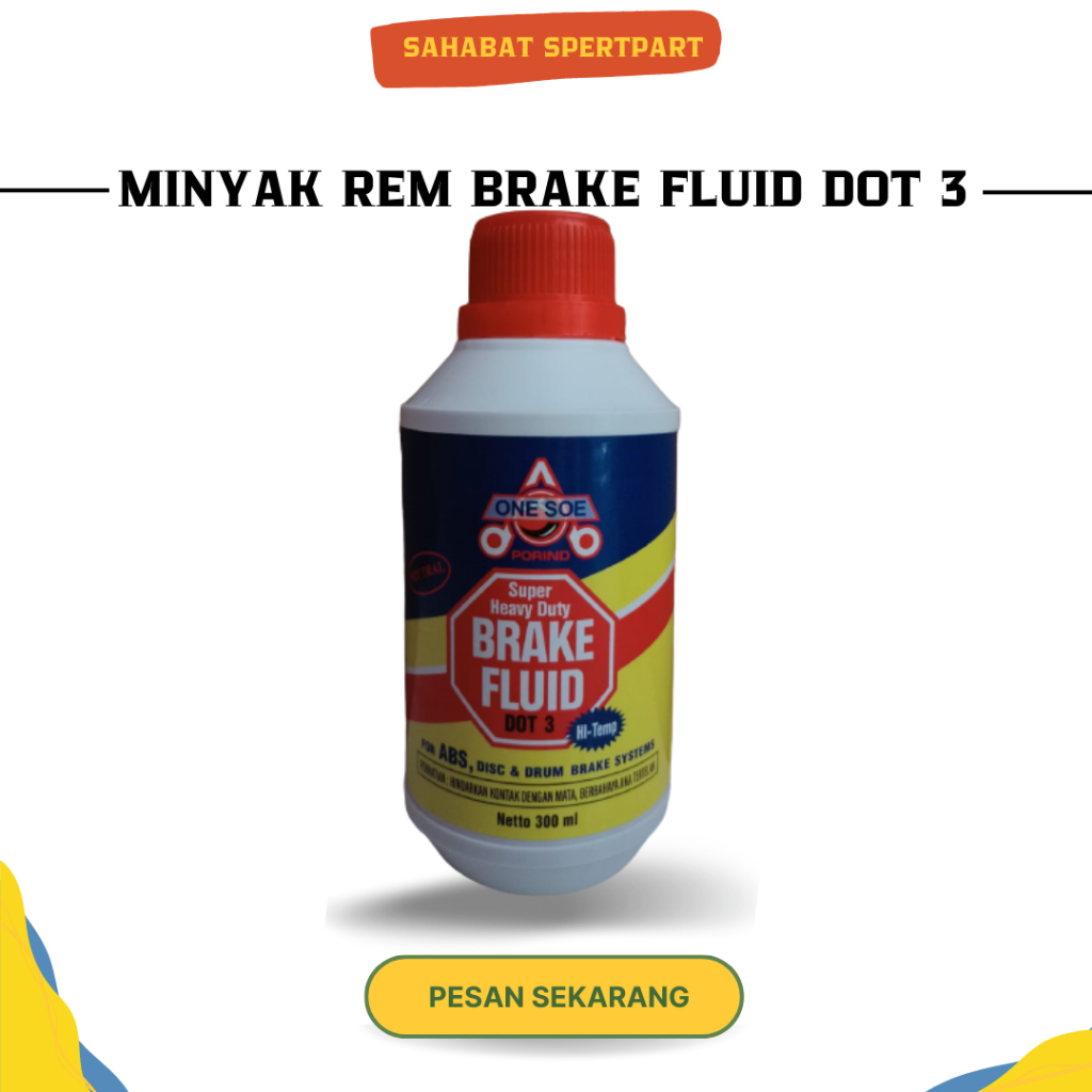 Jual Minyak Rem Oli Rem One Soe 300 ML Dote 3 Warna Merah Shopee