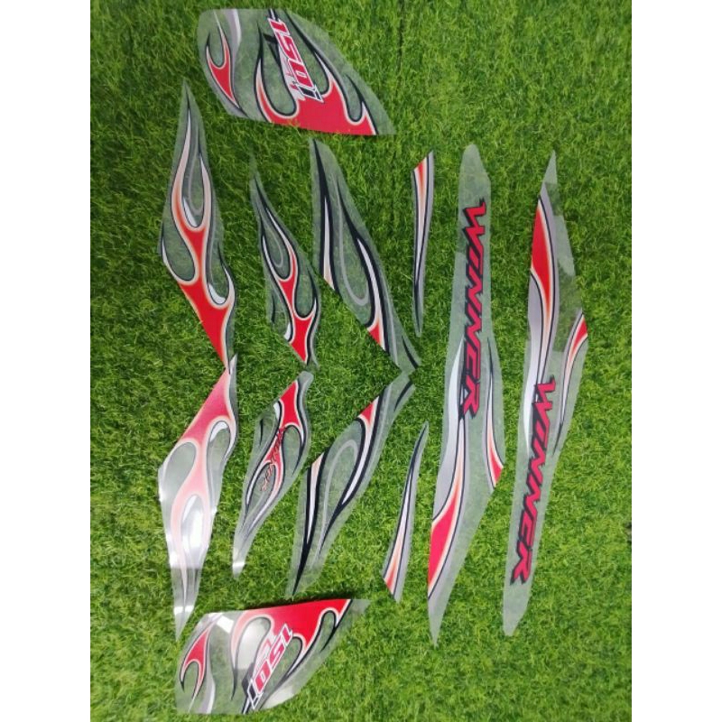 Jual STRIPING STICKER TRANSPARAN HONDA SUPRA GTR WINNER DESAIN API