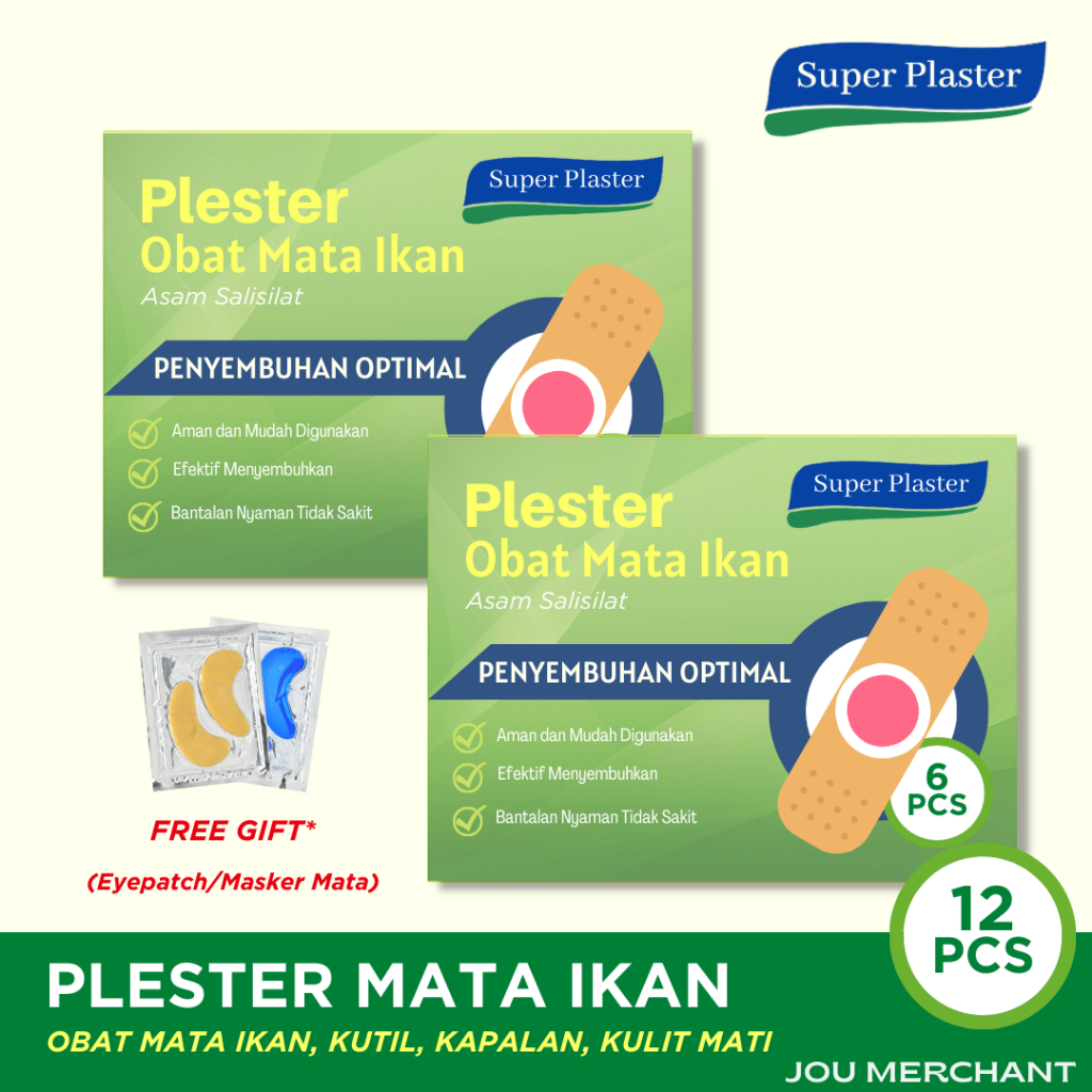 Jual Plester Kutil Dan Mata Ikan Paket Pcs Pemakaian Maksimal Foot