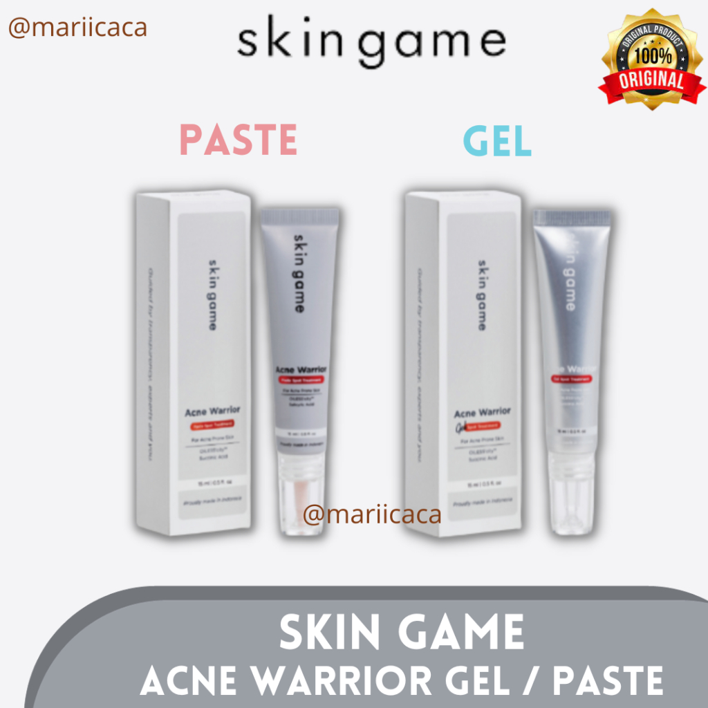 Jual Skin Game Acne Warrior Krim Jerawat Gel And Paste Shopee