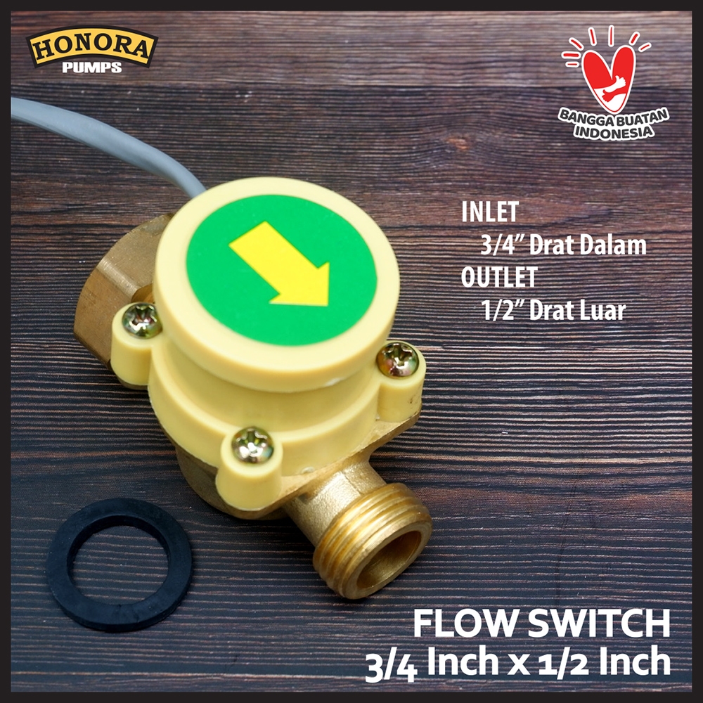 Jual Flow Switch X Inch Merek Honora Original Otomatis Pompa