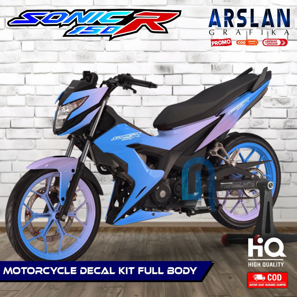 Jual Decal Sonic 150r Full Body Stiker Sonic 150r Full Body Striping