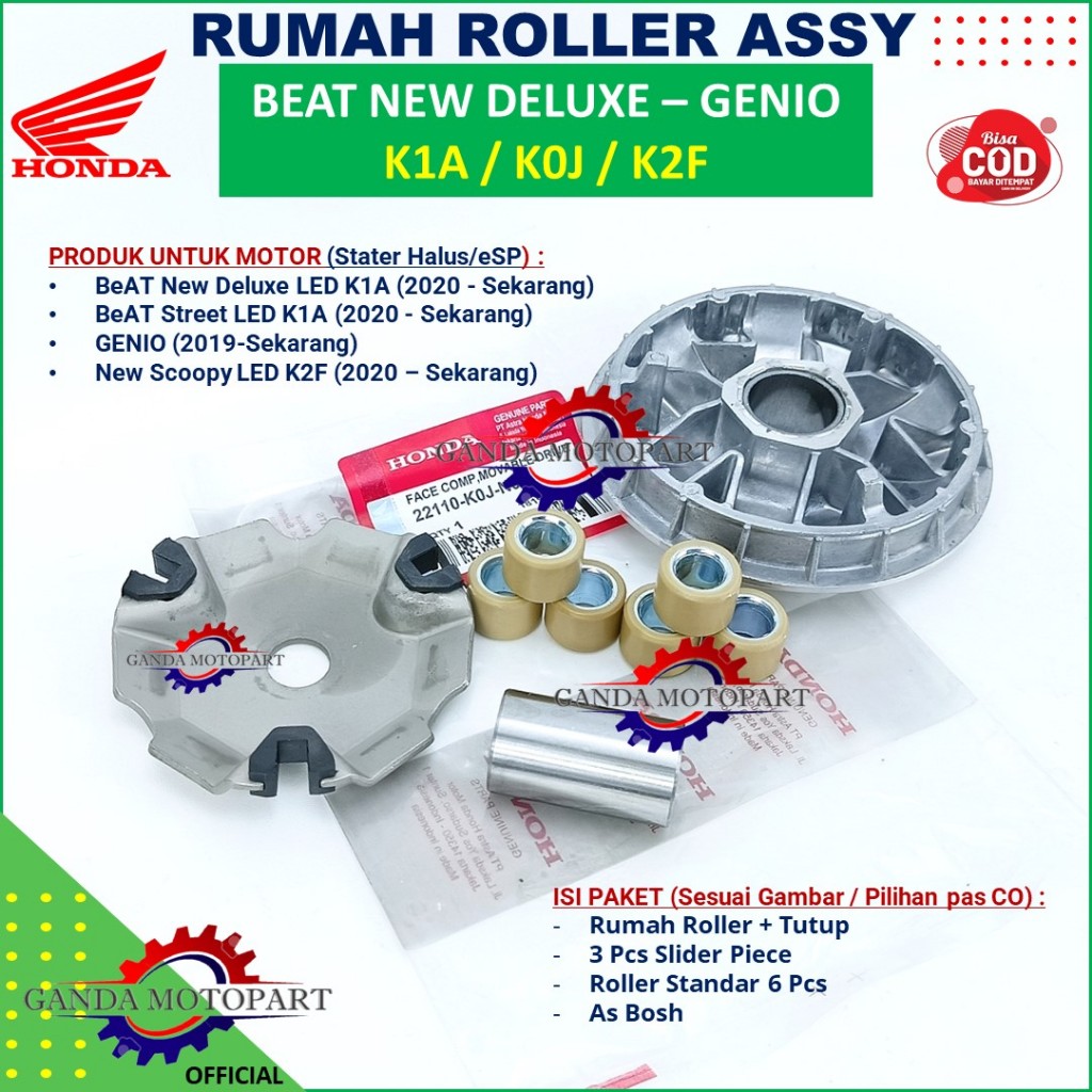 Jual Rumah Roller Assy Set Honda Genio Beat New Deluxe Scoopy New