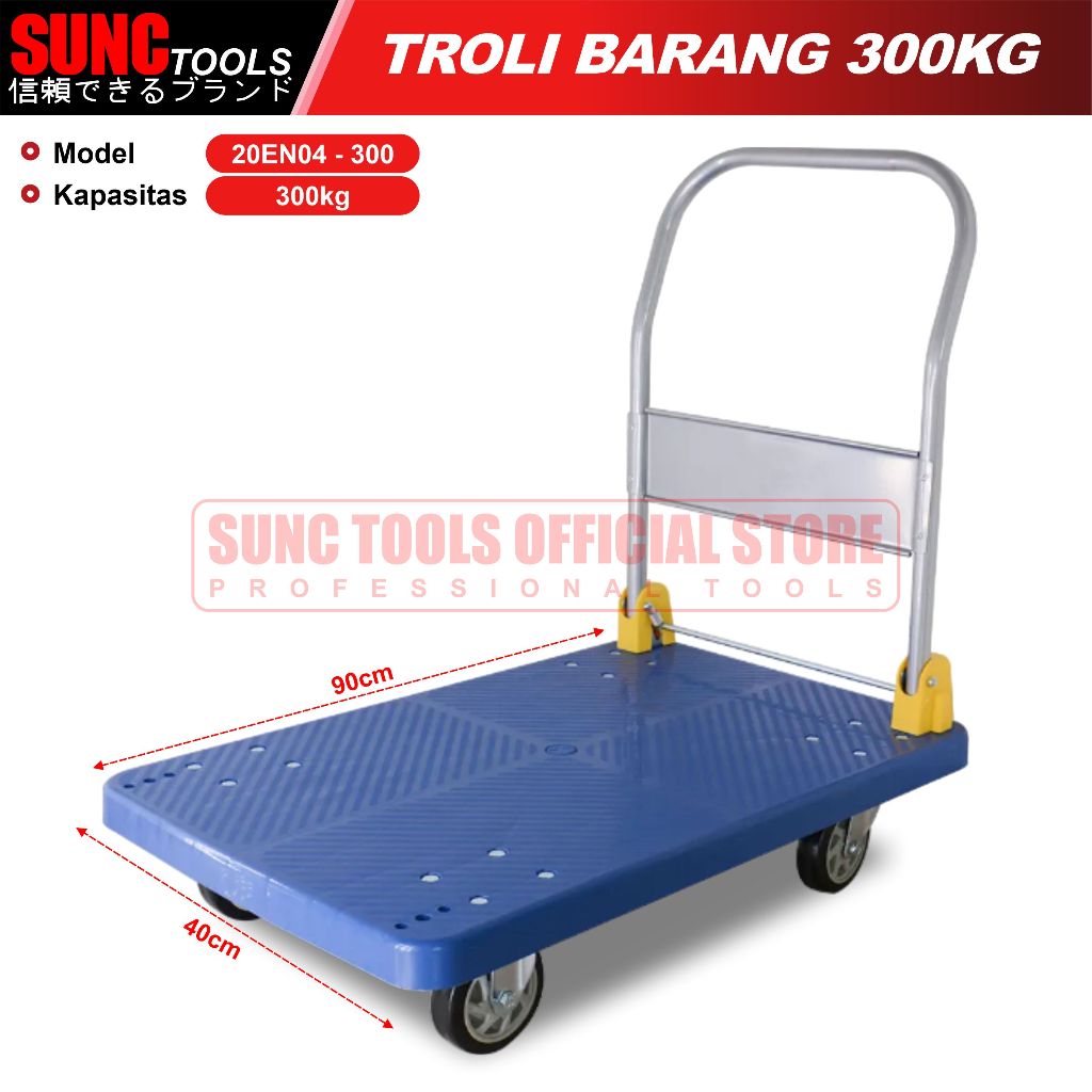 Jual Platform Hand Truck Tolley Troli Barang Trolli Plastik 300kg By