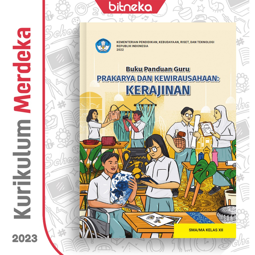 Jual Buku Panduan Guru Prakarya Kerajinan SMA MA Kelas 12 Kurikulum