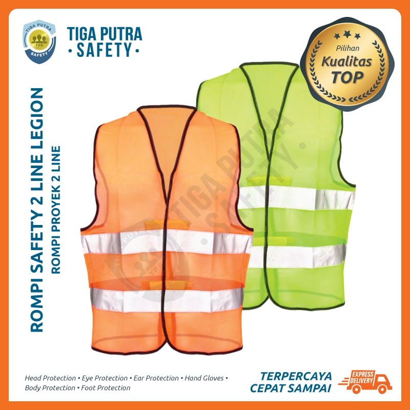 Jual Rompi Safety Polyester Hijau Scotlite Safety Vest Proyek