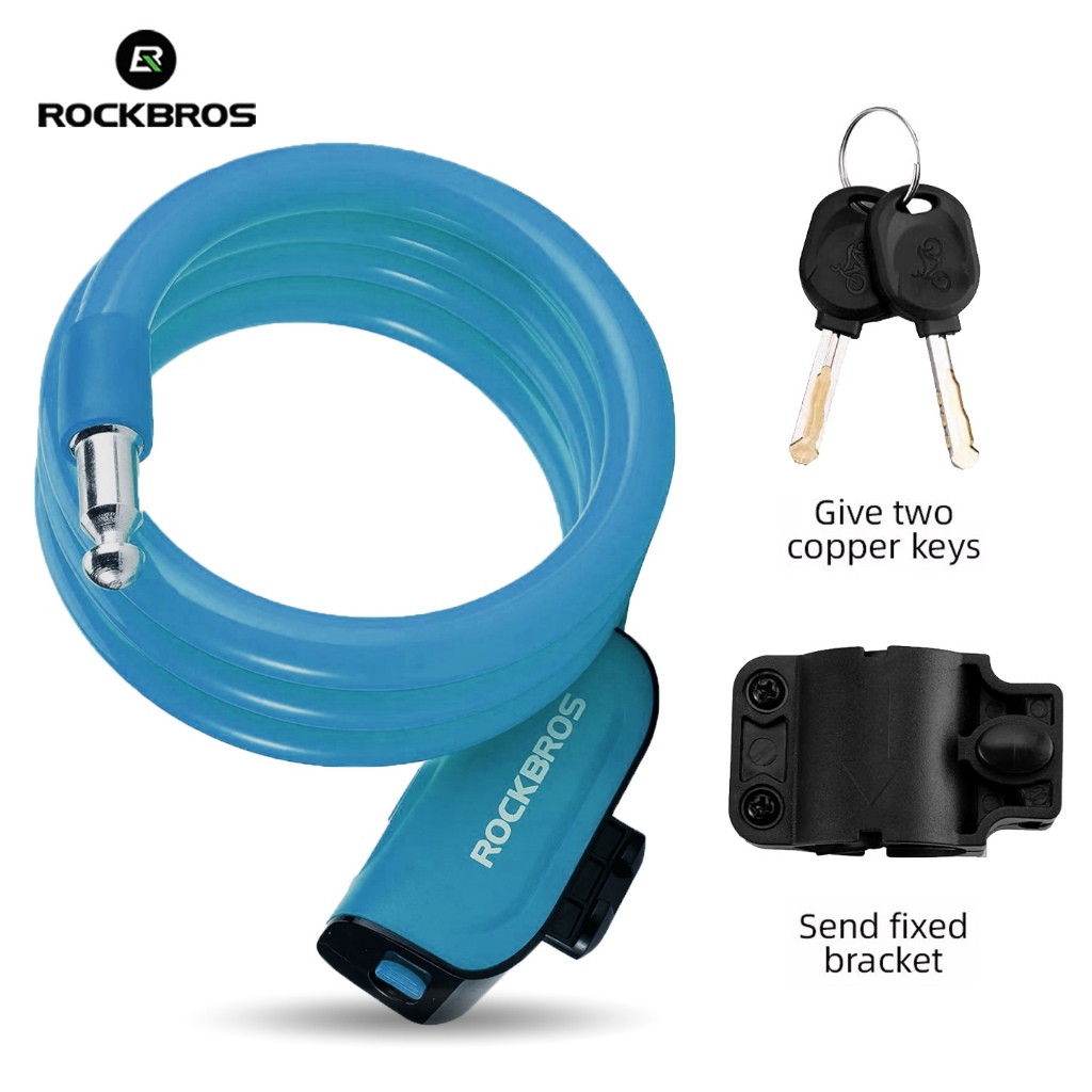 Jual Rockbros Rks Kunci Gembok Sepeda Bicycle Lock Ring With Bracket