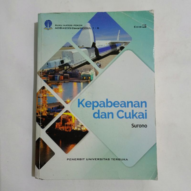 Jual Buku Kepabeanan Dan Cukai Surono Universitas Terbuka Shopee