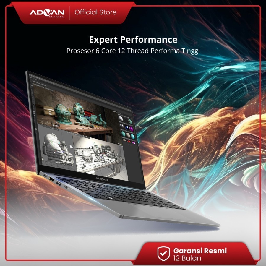 Jual Laptop ADVAN Workplus AMD R5 6600H 16GB 512GB 14 HD IPS W11