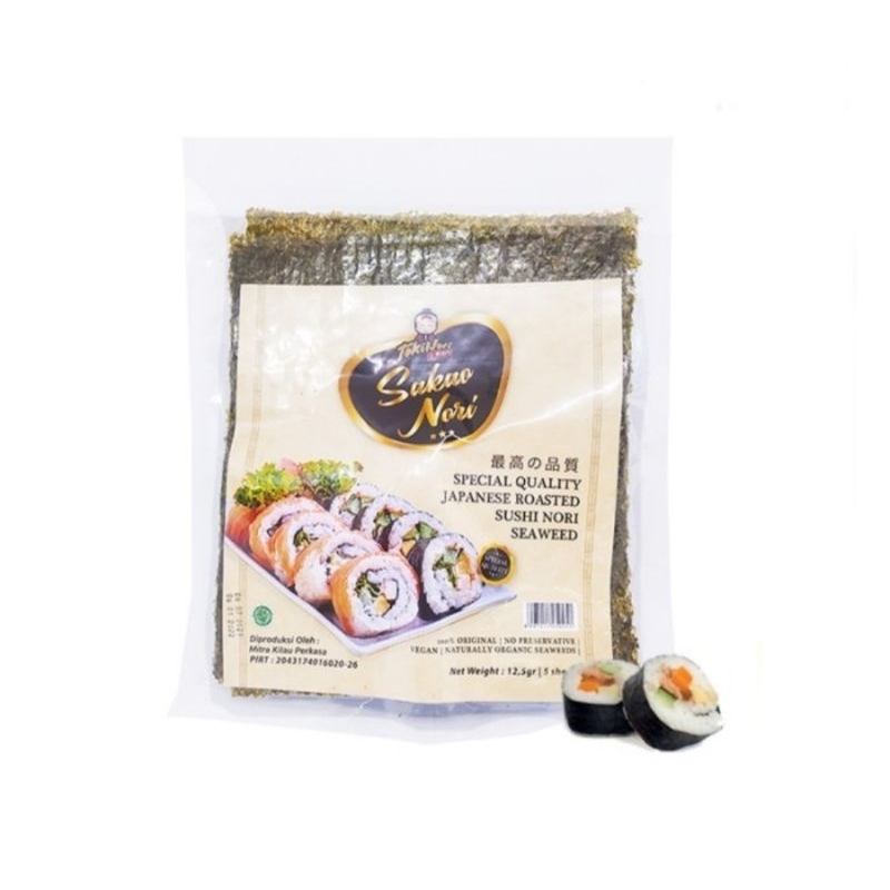 Jual Sushi Nori Seaweed Rumput Laut Panggang Sushi Nori Sakao HALAL 5