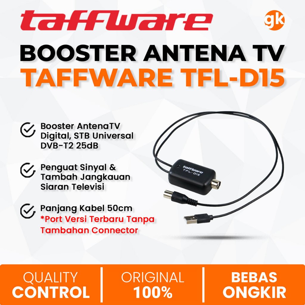 Jual TAFFWARE Penguat Sinyal Antena TV Digital Booster Antenna