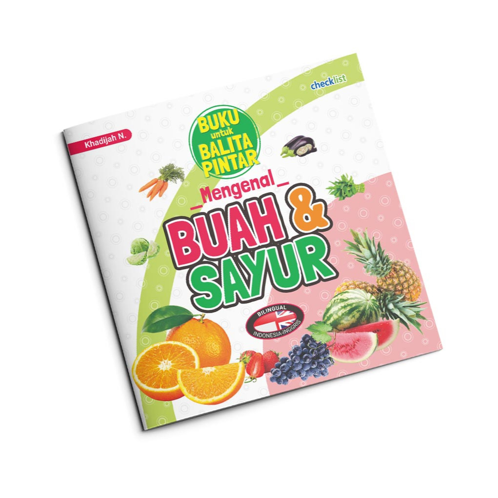 Jual Buku Untuk Balita Pintar Mengenal Buah Sayur Dua Bahasa Full