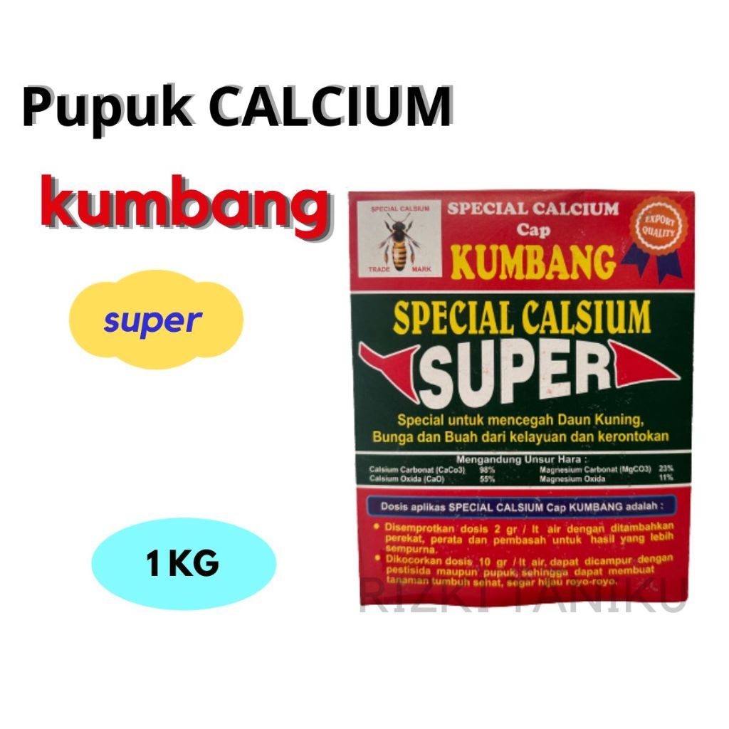 Jual Pupuk Calsium Calcium Cap Kumbang Kg Shopee Indonesia