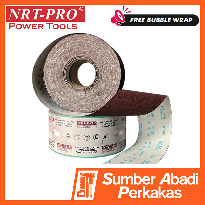 Jual Nrt Pro Amplas Roll Kertas Kain Meteran Per Meter Grade Grit