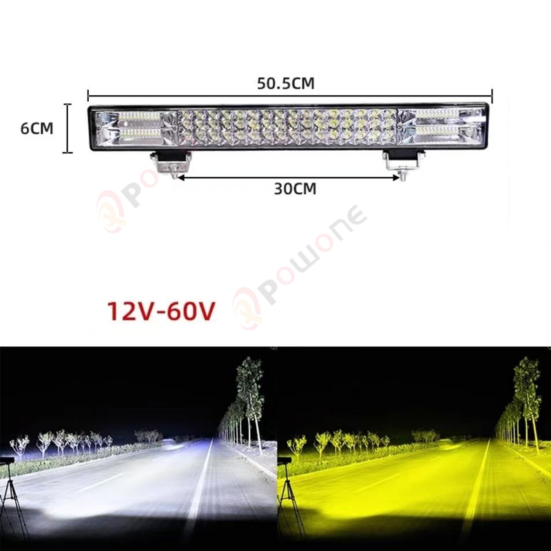 Jual Powone 20 45in 180W 612W Tri Baris Lampu LED Bar Offroad Led Bar