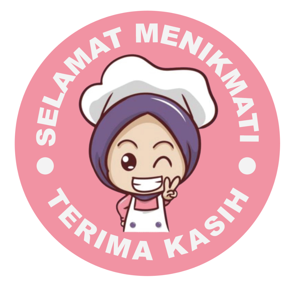 Jual 500 Pcs Sticker Roll 2 5cm Selamat Menikmati Stiker Makanan Kue