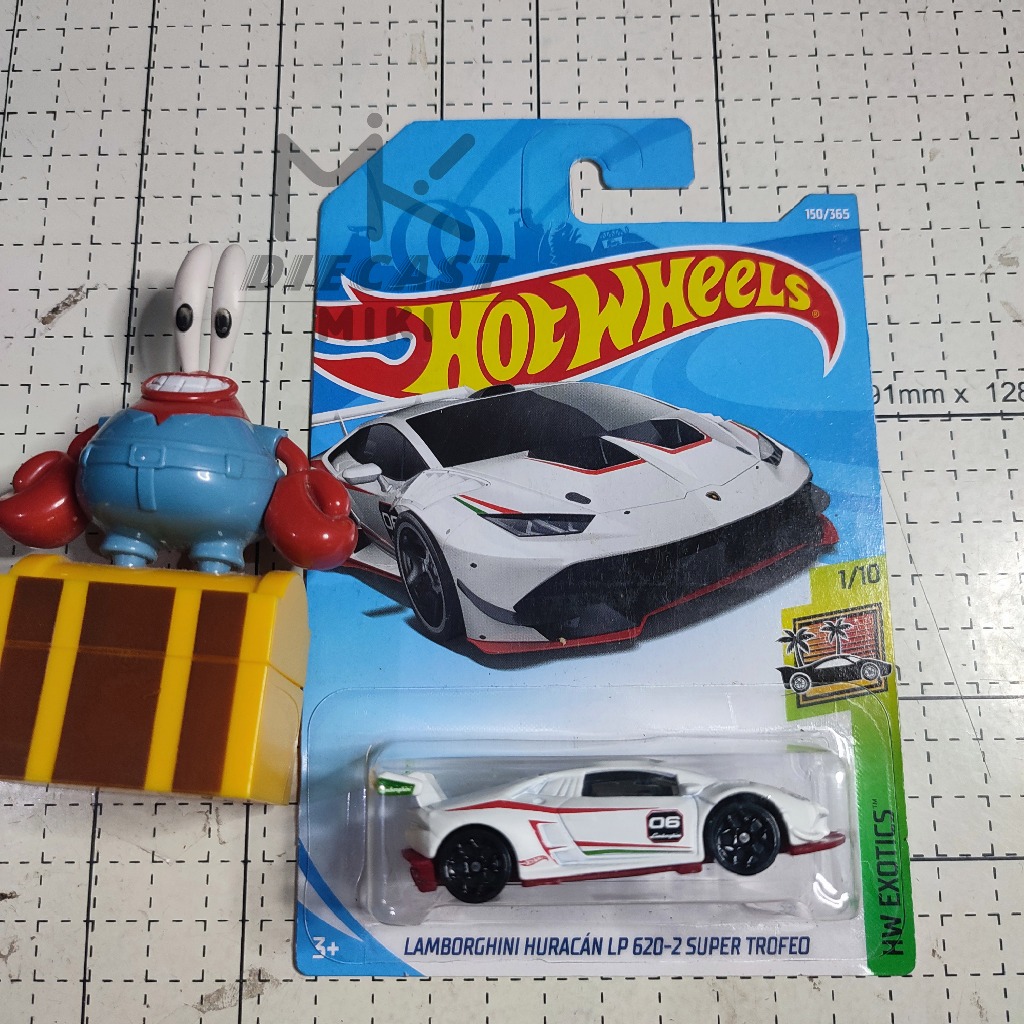 Jual HOT WHEELS LAMBORGHINI HURACAN LP 620 2 SUPER TROFEO WHITE