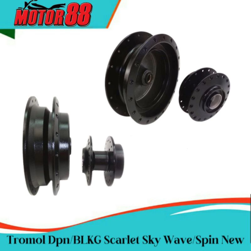 Jual Tromol Trombol Hub Depan Belakang Scarlet Spin New Sky Wave