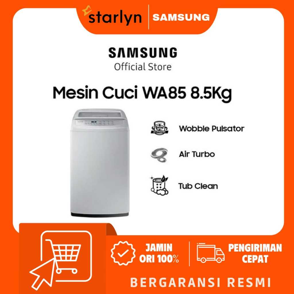 Jual MESIN CUCI SAMSUNG WA 85H4200 8 5KG 1 TABUNG WA85H4200 8 5 KG