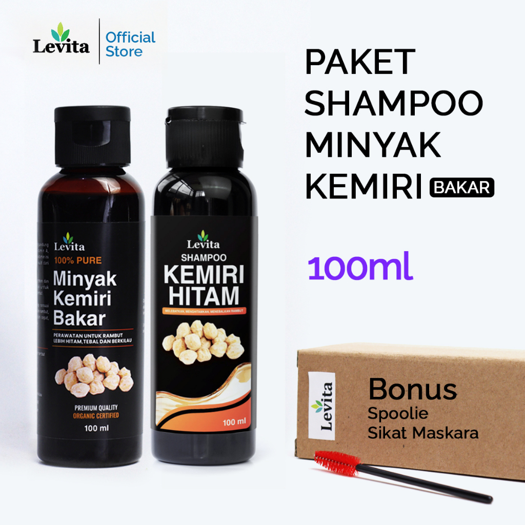 Jual Paket Minyak Kemiri Bakar Dan Shampoo Kemiri Hitam Penumbuh Rambut