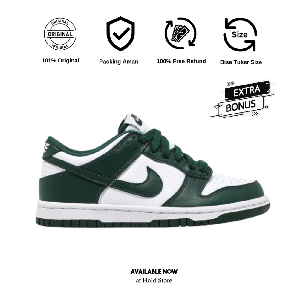 Jual Nike Dunk Low Michigan State Spartan Green Original Bnib