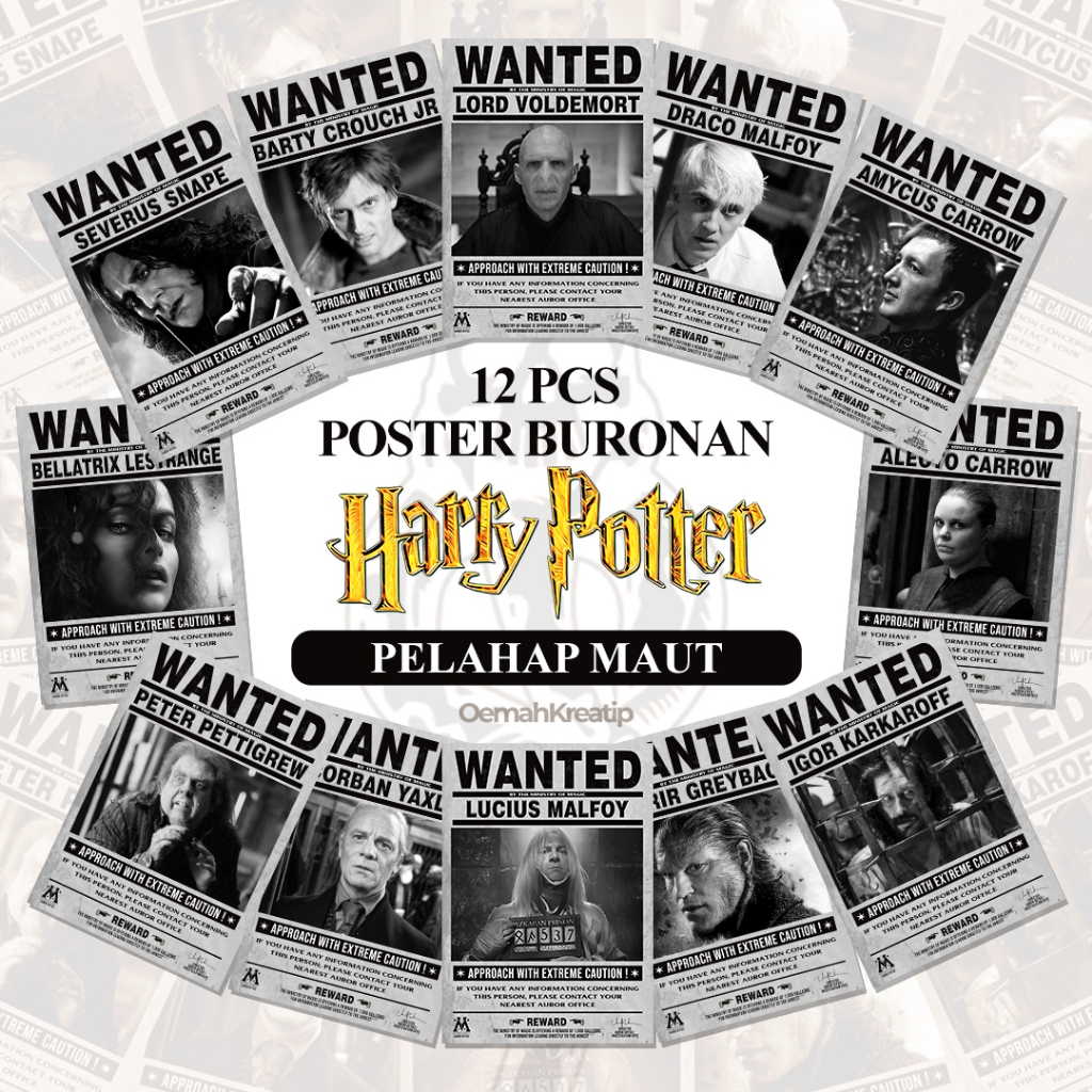 Jual Pcs Poster Harry Potter Pelahap Maut Hiasan Dinding Aesthetic Shopee Indonesia