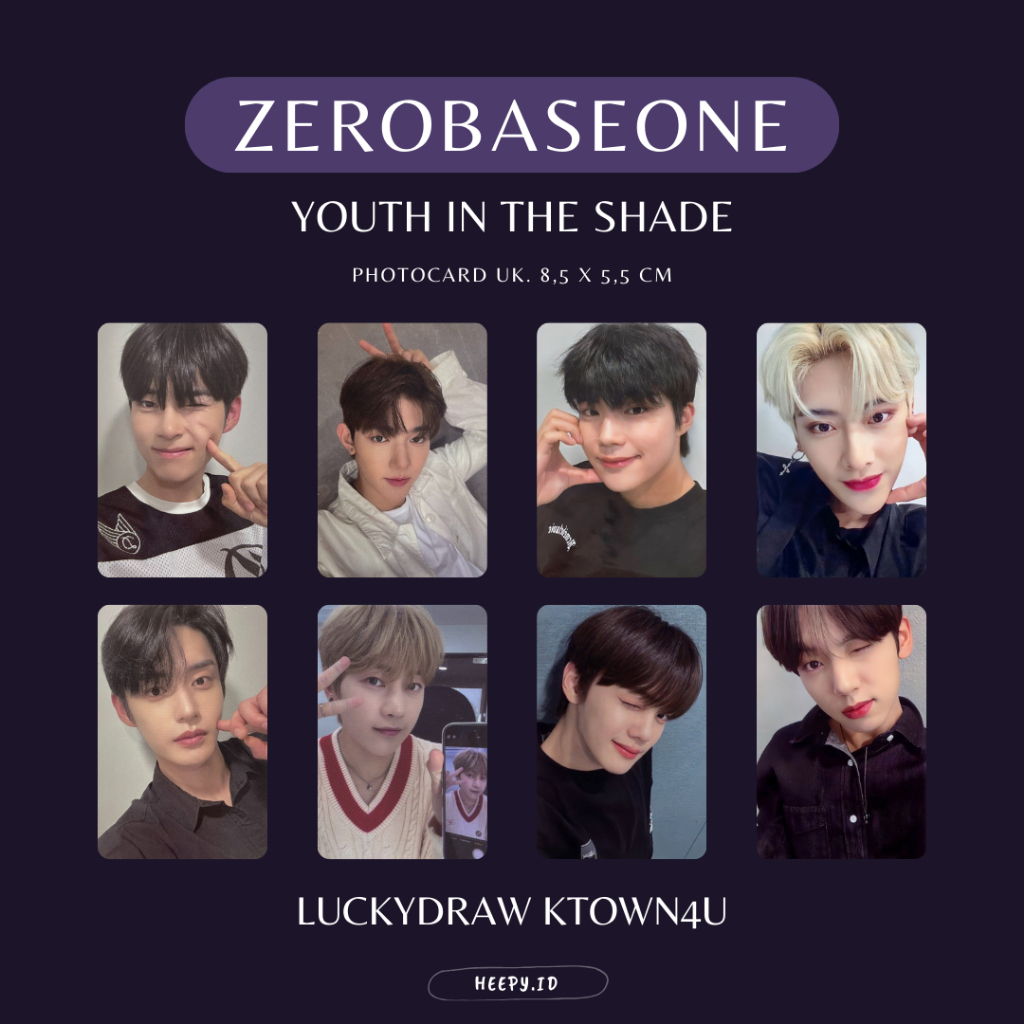 Jual Replika Photocard Zb Zerobaseone Youth In The Shade Yits