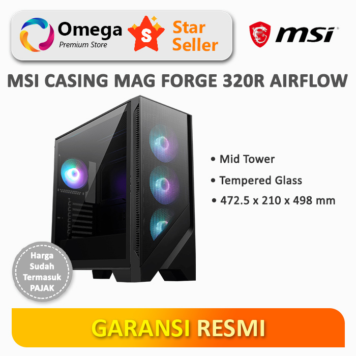 Jual Casing Msi Mag Forge R Airflow Shopee Indonesia