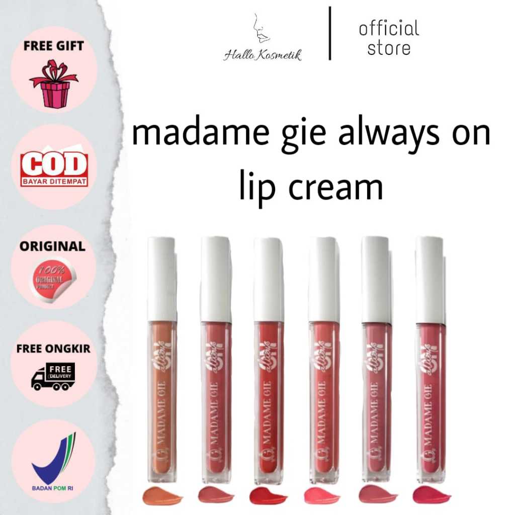 Jual Madame Gie Always On Lip Cream Shopee Indonesia