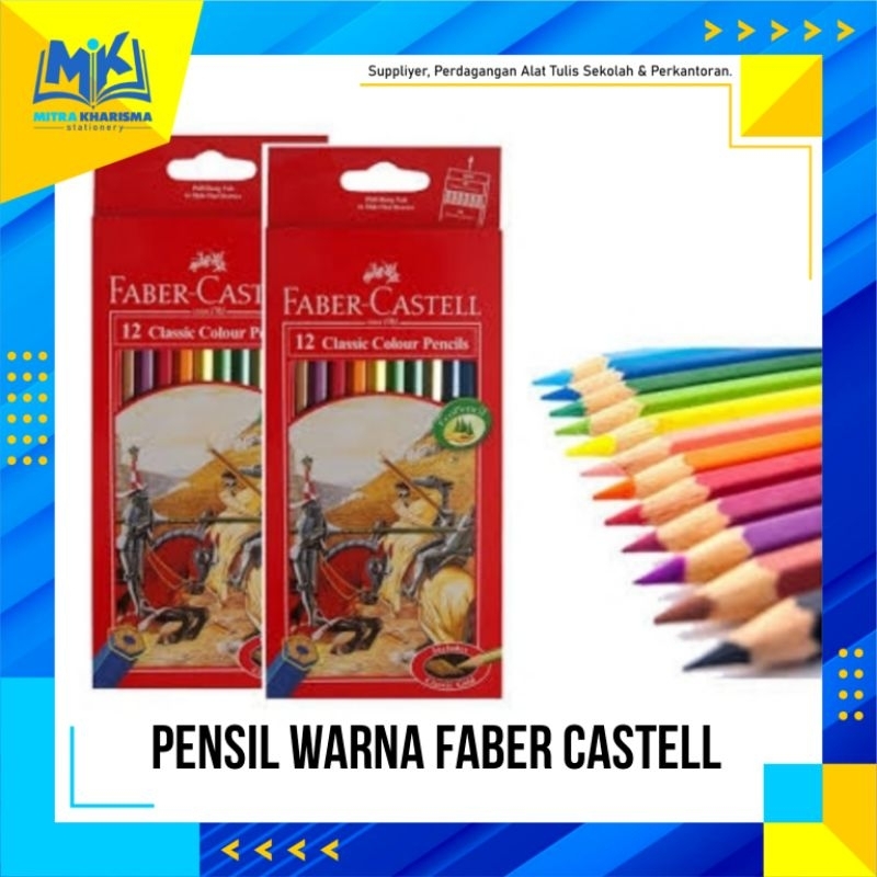 Jual Pensil Warna Faber Castell Classic Warna Panjang Dan Pendek