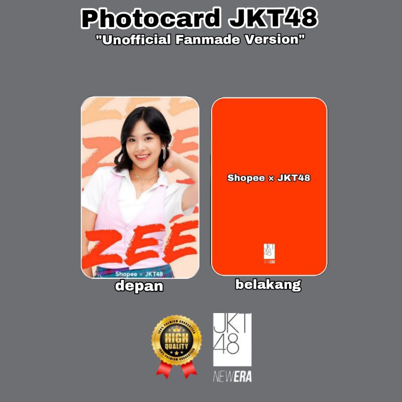 Jual Photocard Jkt Unofficial Fanmade Shopee X Jkt Version Shopee