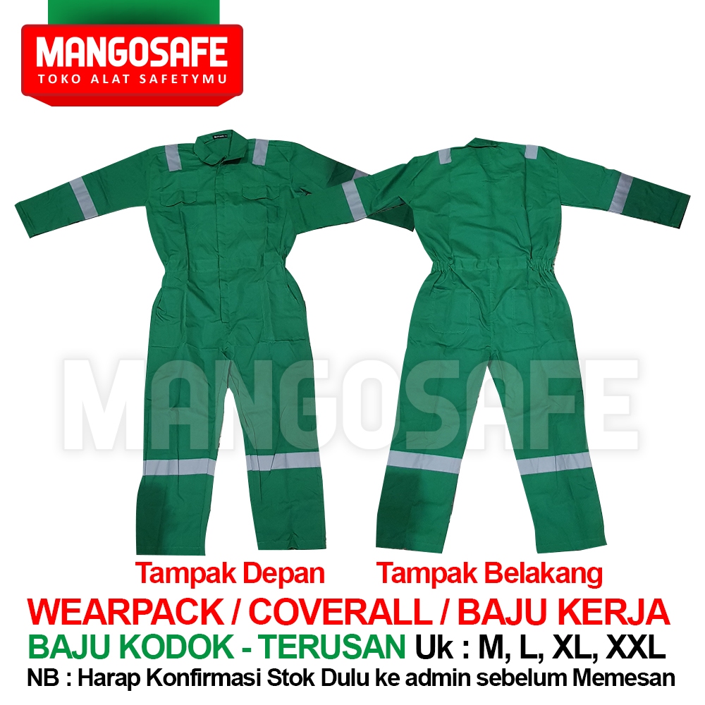 Jual Wearpak Baju Terusan Warna Orange Merah Biru Gelap Dongker BCA