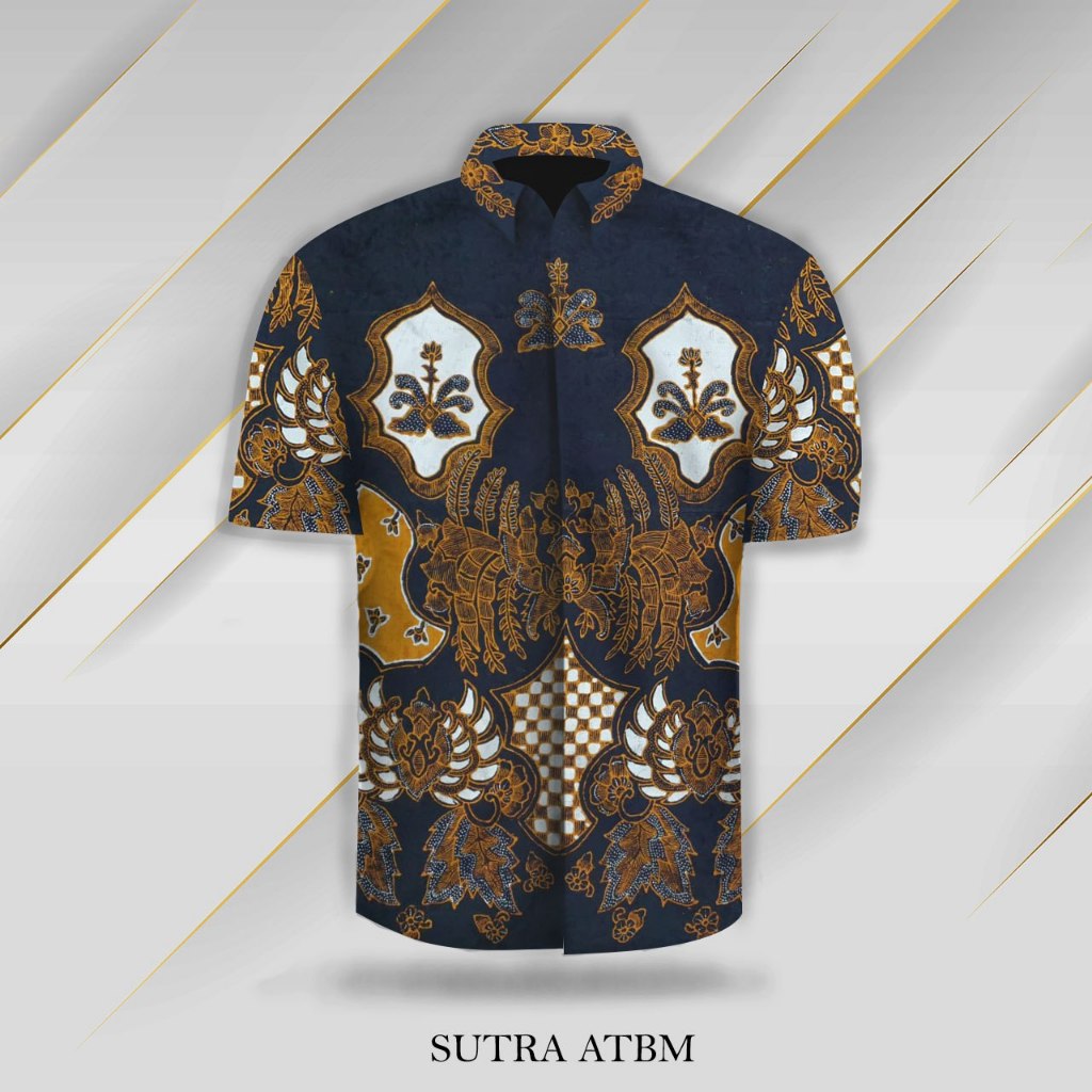 Jual BAHAN BATIK TULIS SUTRA ATBM BARON KEMEJA LENGAN PENDEK TULIS