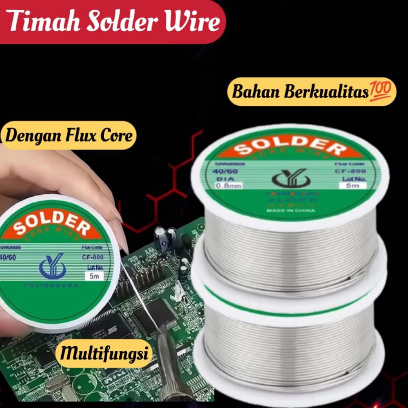 Jual Lead Roll Mm Gram Wire Tinol Tenol Elektronik Timah