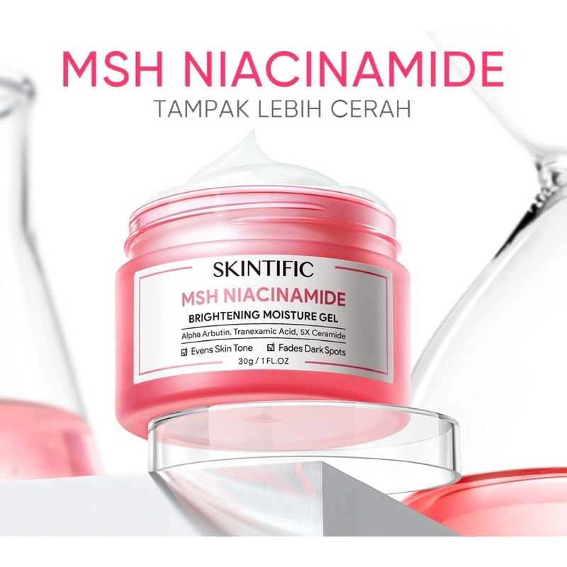 Jual Skintific Msh Niacinamide Brightening Moisturizer Glowing Moisture