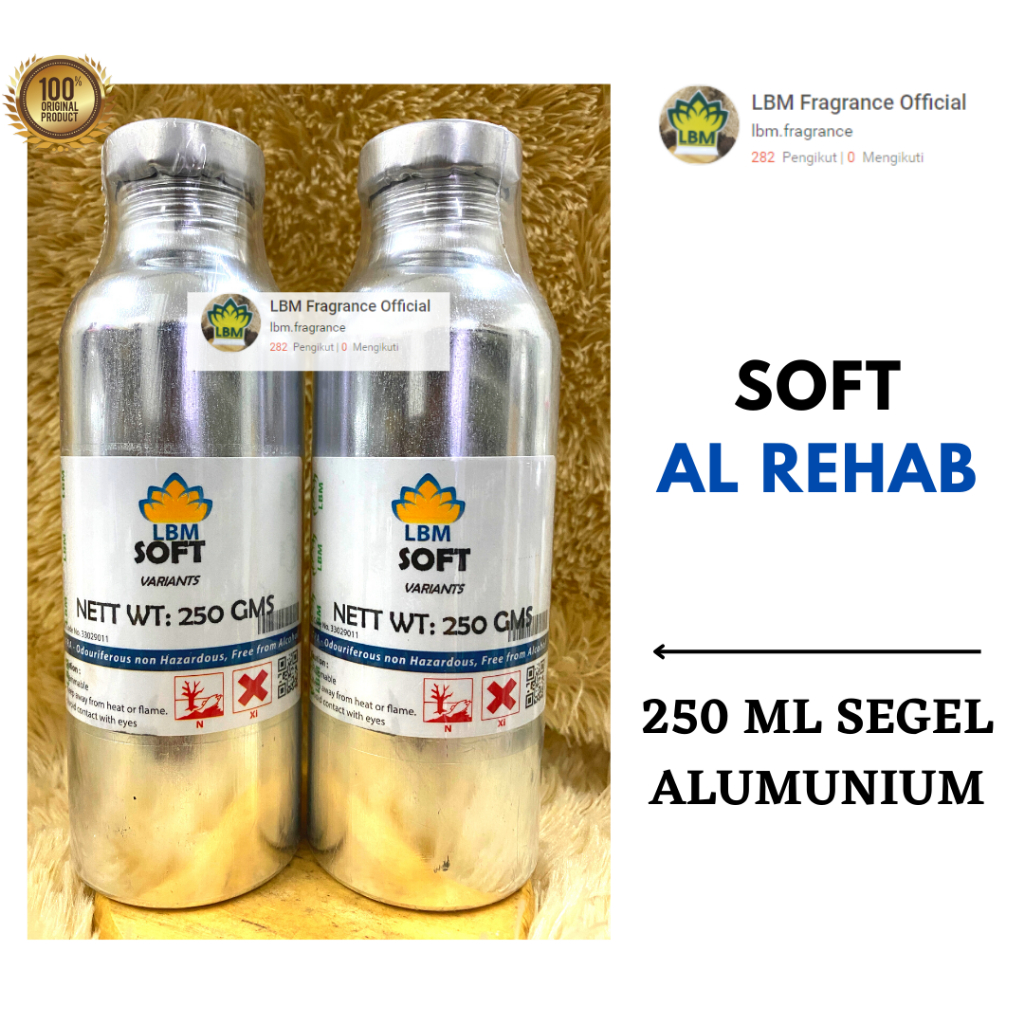 Jual LBM BIBIT PARFUM SOFT Al Rehab 250 ML By LBM SEGEL Bibit