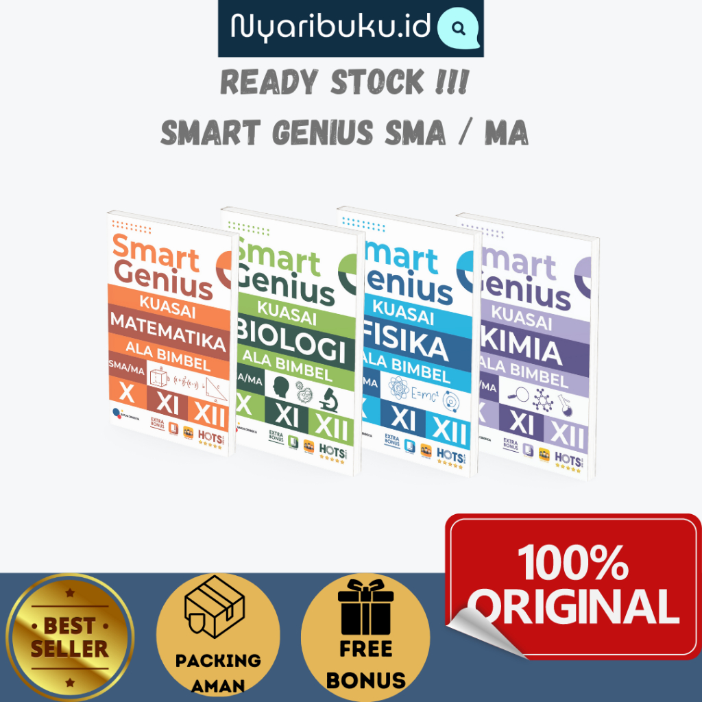 Jual BUKU SOAL SMA BUKU SMA SMART GENIUS KUASAI MATEMATIKA KIMIA